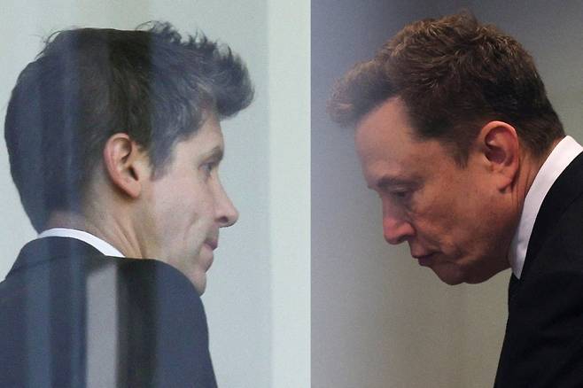 샘 올트먼 오픈AI CEO와 일론 머스크 테슬라 CEO/사진=REUTERS