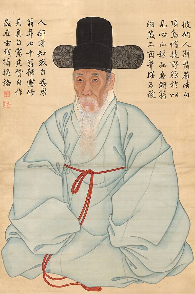 국립중앙박물관이 소장한 표암 강세황의 자화상(국가지정 보물). 1782년 그렸다. 국립중앙박물관 제공