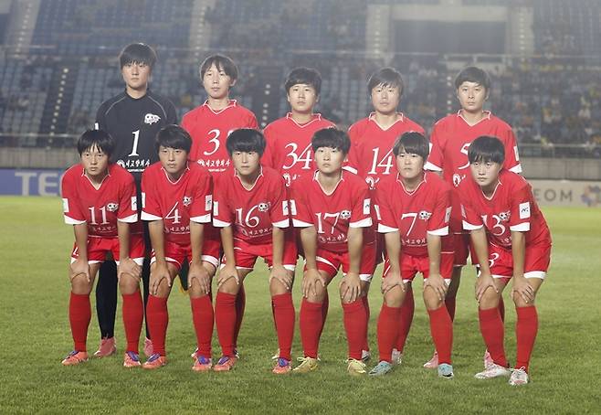 ▲ 북한 내고향여자축구단은 수원종합운동장에서 열리는 2025-2026 아시아축구연맹(AFC) 여자 챔피언스리그(AWCL) 준결승전을 치르기 위해 방남 예정이다. ⓒ연합뉴스/EPA
