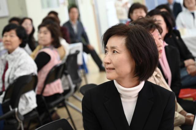 추경호 국민의힘 대구시장 후보의 아내 김희경 여사(60). 캠프 측 제공