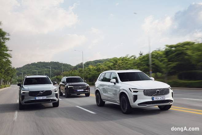 XC90 주행 모습. 볼보자동차코리아 제공