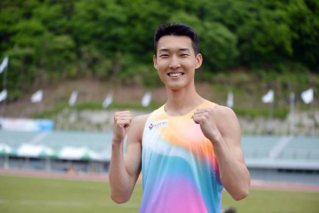 남자 높이뛰기 국가대표 우상혁. 연합뉴스