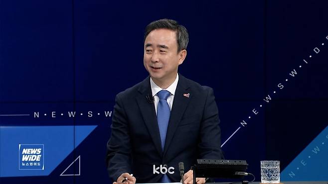 ▲ 15일 KBC '뉴스와이드'에 출연한 임문영 더불어민주당 광주 광산을 국회의원 보궐선거 후보