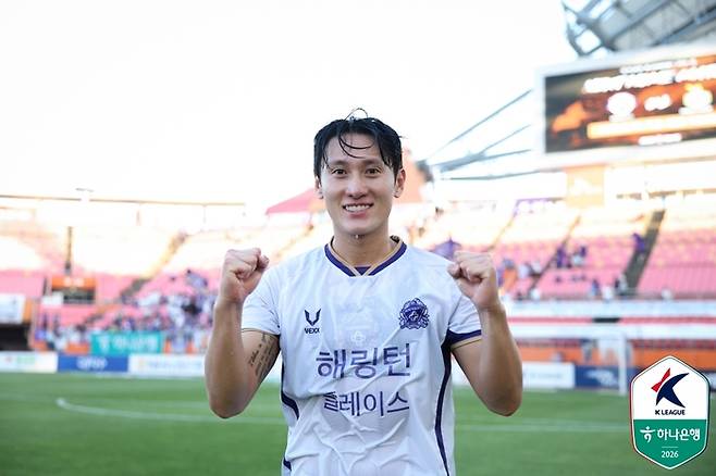 안양 김동진. 사진 | 한국프로축구연맹