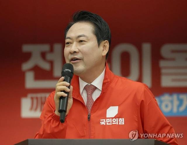 장동혁 국민의힘 대표가 지난 16일 전북 전주시 완산구 국민의힘 전북도당에서 열린 전북 선거대책위원회 발대식 및 필승결의대회에서 발언하고 있다. 연합뉴스