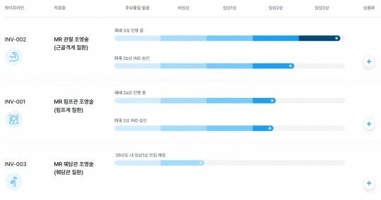 인벤테라 신약 파이프라인. /사진=인벤테라 홈페이지