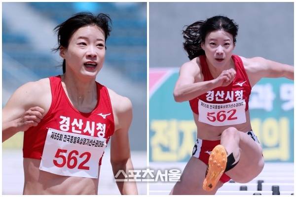 ‘육상계 다현’ 송유진, 강렬한 질주의 허들 본능...100m 허들 전문선수의 근육질도 함께 뽐내