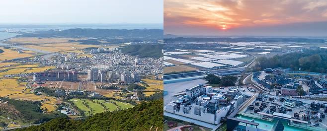 보령(오른쪽) 논산(왼쪽). 클립아트코리아 제공.