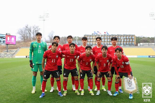 남자 U-23 축구 대표팀. /사진=대한축구협회 제공