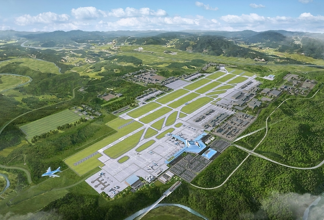 대구경북 민·군 통합공항 조감도. <대구시 제공>