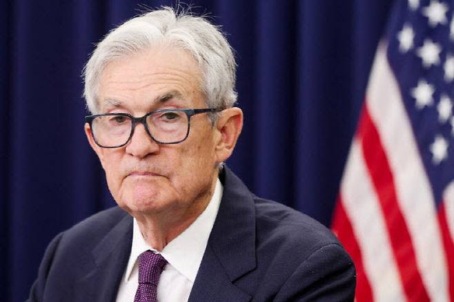 제롬 파월 연방준비제도 의장이 지난달 29일(현지시간) 연방공개시장위원회(FOMC) 회의 개최 이후 기자회견을 하고 있다. (사진=AFP)