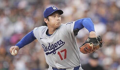 무실점 역투로 4승째 거둔 오타니. AP=연합뉴스