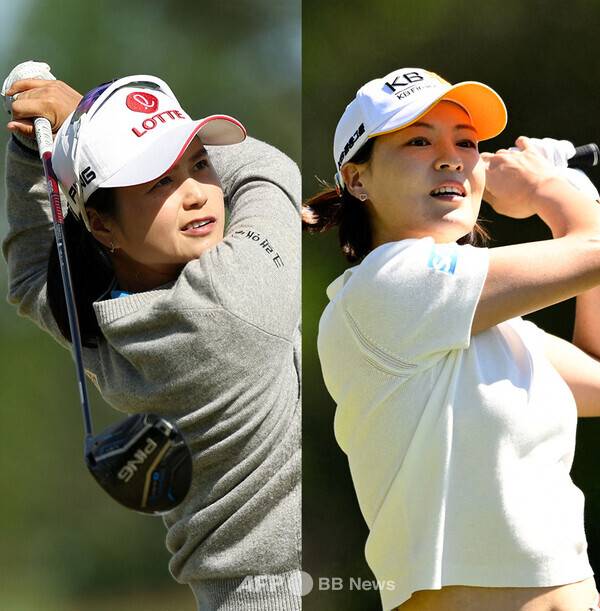 박성현, 이정은6 프로 등과 함께 'US여자오픈 전초전' 격인 2026년 미국여자프로골프(LPGA) 투어 숍라이트 LPGA에 출전할 예정인 최혜진, 전인지 프로. 사진제공=ⓒAFPBBNews = News1 (사진을 무단으로 사용하지 마십시오.)