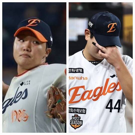 정우주(왼쪽)와 김서현