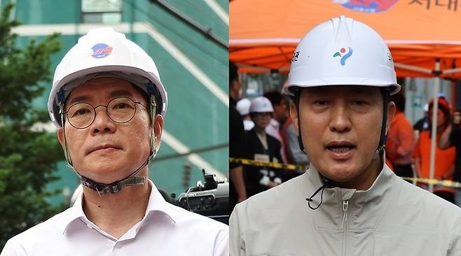 민주당 정원오(왼쪽) 서울시장 후보와 국민의힘 오세훈 후보. 연합뉴스