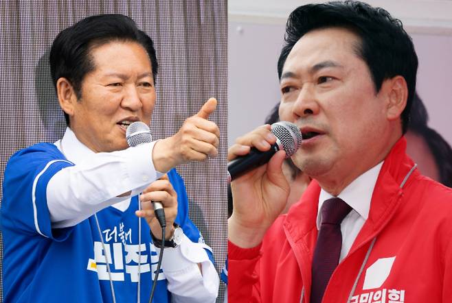 정청래 더불어민주당 대표(왼쪽), 장동혁 국민의힘 대표(오른쪽). /사진=뉴스1