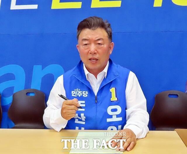 오인환 더불어민주당 논산시장 후보. /김형중 기자