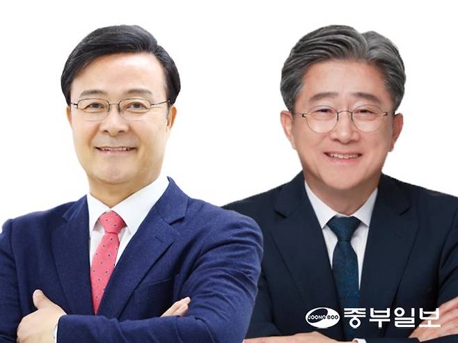 김성제 국힘 의왕시장 후보(왼쪽)와 정순욱 민주당 군포시장 후보. 사진=김성제, 정순욱 선거캠프