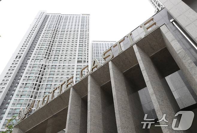 경기 화성시 오산동 동탄역 롯데캐슬 아파트의 모습. ⓒ 뉴스1 김영운 기자