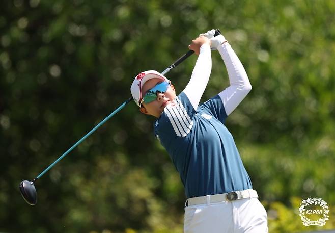US여자오픈 우승에 도전하는 김효주의 스윙.KLPGA 제공.