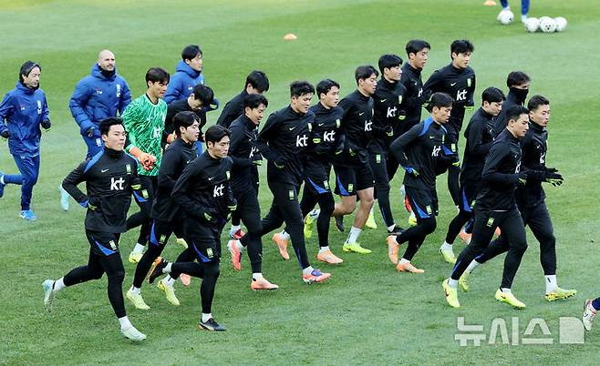 한국 축구대표팀 선수들의 모습. /사진=뉴시스