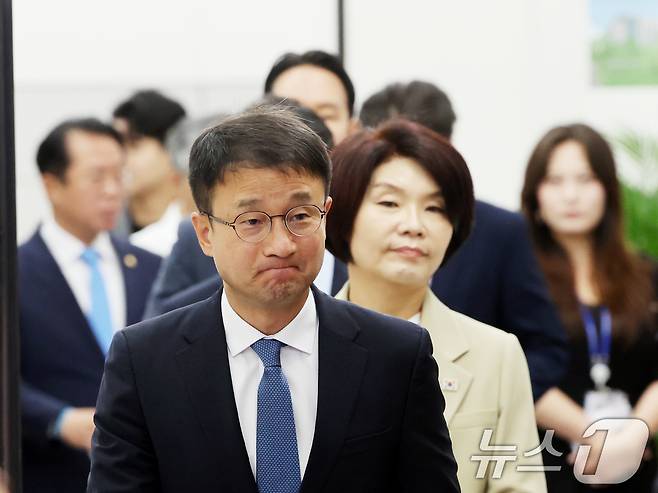 한병도 더불어민주당 원내대표가 4일 오전 서울 여의도 국회에서 열린 정책조정회의에 참석하고 있다. 2026.6.4 ⓒ 뉴스1 황기선 기자
