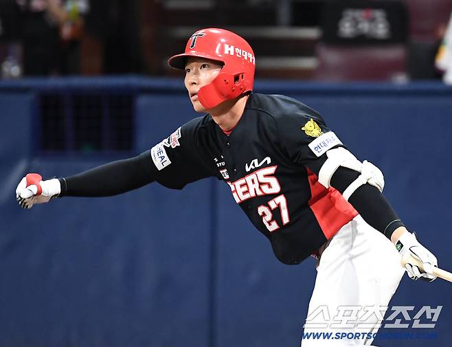 28일 고척 스카이돔에서 열린 키움과 KIA의 경기. 타격하고 있는 KIA 김호령. 고척=송정헌 기자songs@sportschosun.com/2026.05.28/