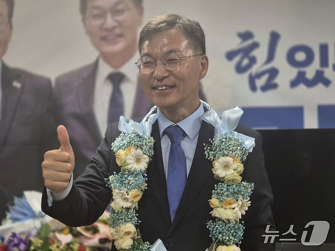 김중남 6·3 지방선거 강원 강릉시장 당선인.윤왕근 기자