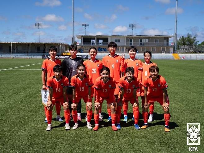 한국 여자 축구 대표팀. /사진=대한축구협회 제공