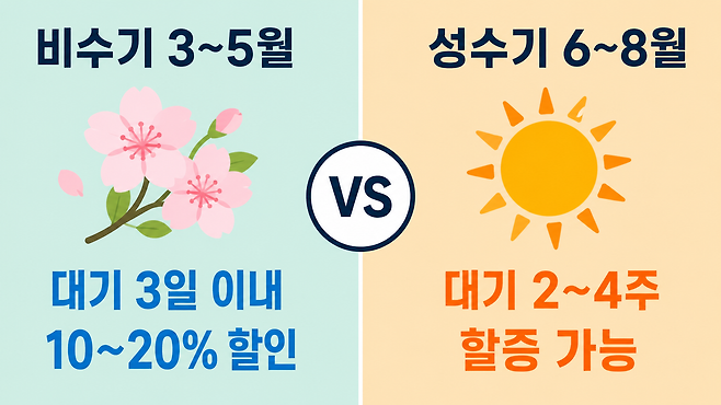에어컨 청소 비수기 vs 성수기 예약 시기별 비용 차이