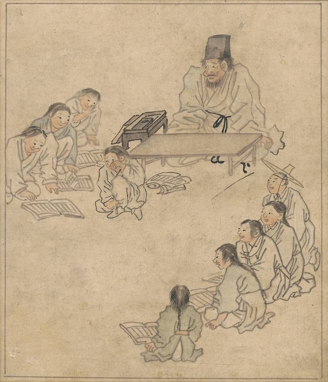 '서당'(18세기)./국립중앙박물관