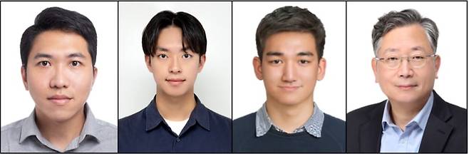 왼쪽부터 Luu Minh Tung 박사과정, 김환희 석사과정, 이영환 석사, 유창동 교수./KAIST 제공