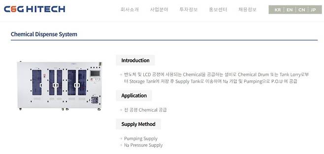 (출처=씨앤지하이테크 홈페이지 캡처)