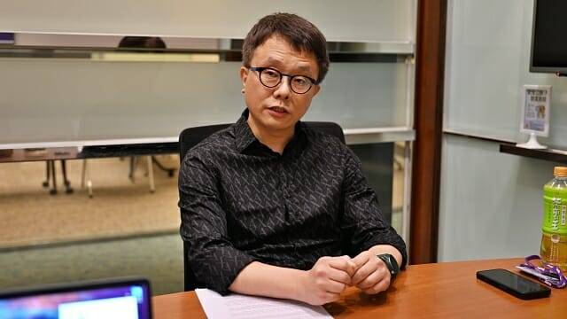 톰 예(Tom Yeh) 벤큐 모니터 사업 총괄 제품 매니저(PM). (사진=공동취재단)