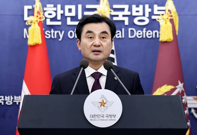 안규백 국방부 장관이 10일 오후 서울 용산 국방부에서 국군방첩사령부(방첩사) 해체 및 기능 개편 계획을 발표하고 있다. 뉴스1