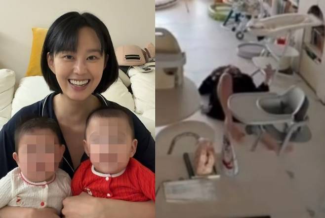 ▲ 배우 지소연이 육아 중 돌연 실신했다. 출처|지소연 SNS
