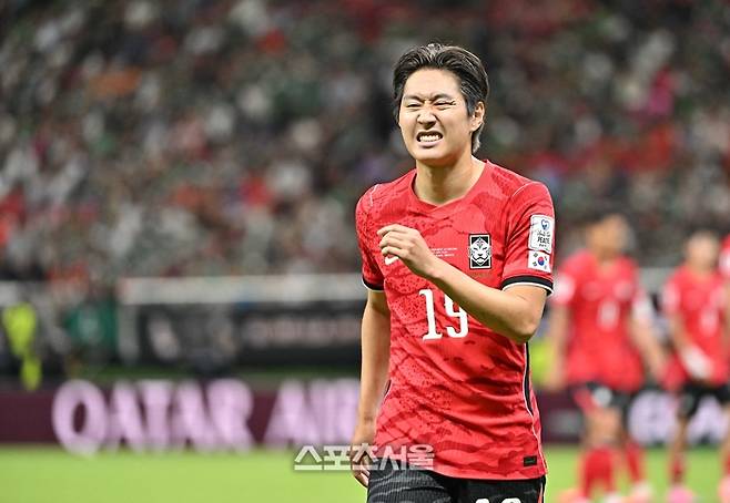 대한민국 축구국가대표팀의 이강인 12일(한국시간) 멕시코 과달라하라 인근 사포판의 아크론 경기장에서 열린 2026 북중미 월드컵 체코와의 경기에서 상대 수비에 막힌 슛에 아쉬워하고 있다. 사포판(멕시코) | 박진업 기자 upandup@sportsseoul.com