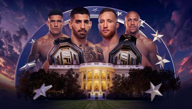 250 UFC 프리덤 백악관 경기 일정·중계 티빙 토푸리아vs게이치, 페레이라vs시릴간 ©UFC