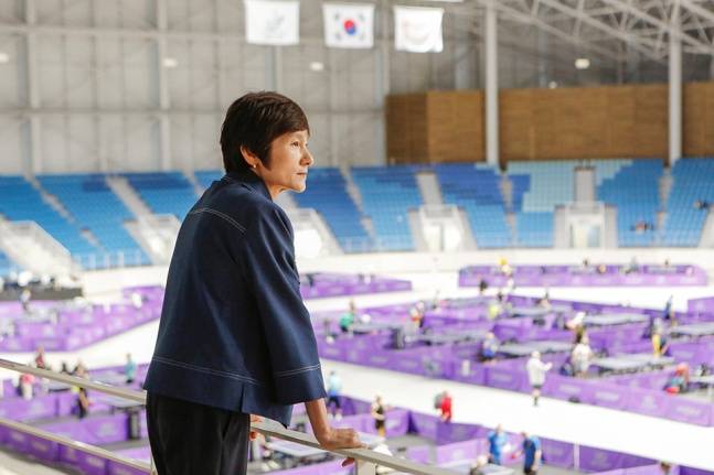 현정화 강릉세계마스터즈탁구선수권대회 집행위원장. /사진=대한탁구협회 제공