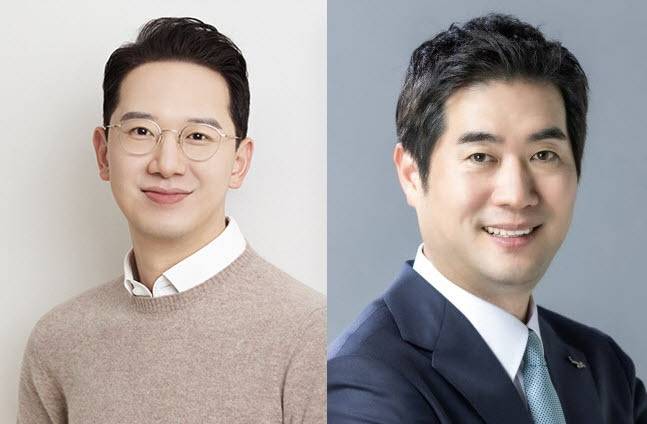 강호준 대교 대표(왼쪽)와 윤새봄 웅진 대표. (사진=각사)