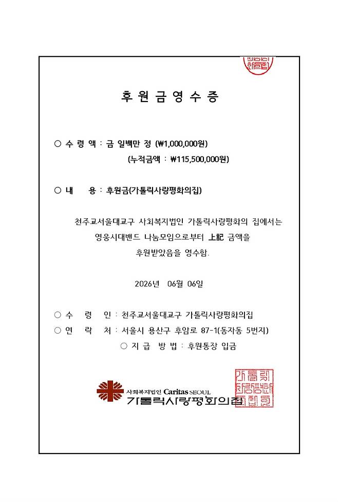 임영웅 팬들의 아름다운 동행..'영웅시대밴드(나눔모임)', 쪽방촌 85번째 도시락 나눔 봉사