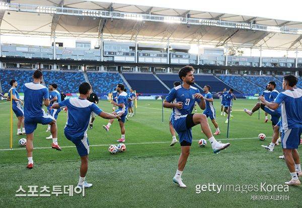 이란 선수단 / 사진=GettyImages 제공