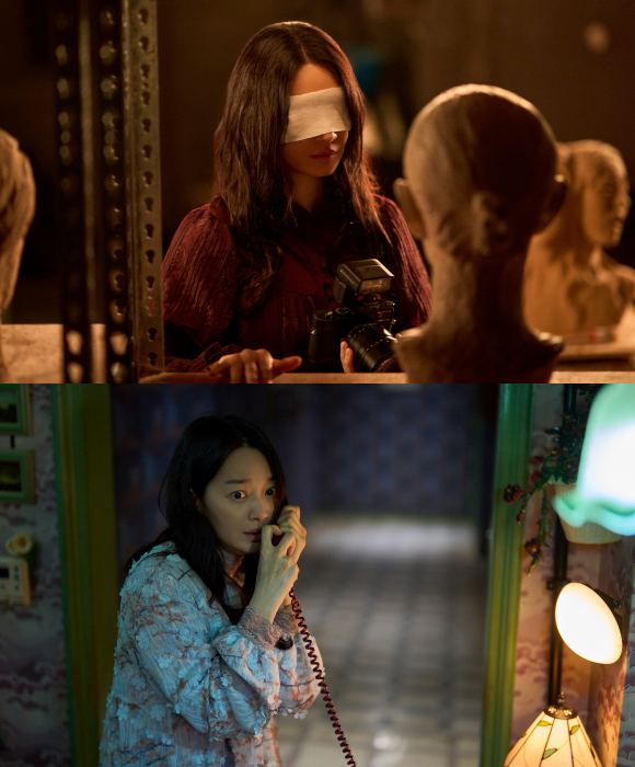 신민아는 쌍둥이 언니 서진과 동생 서인을 모두 소화하는 1인 2역에 도전했고, 동공까지 조절하는 열연을 펼치며 극을 힘 있게 이끈다. /(주)바이포엠스튜디오