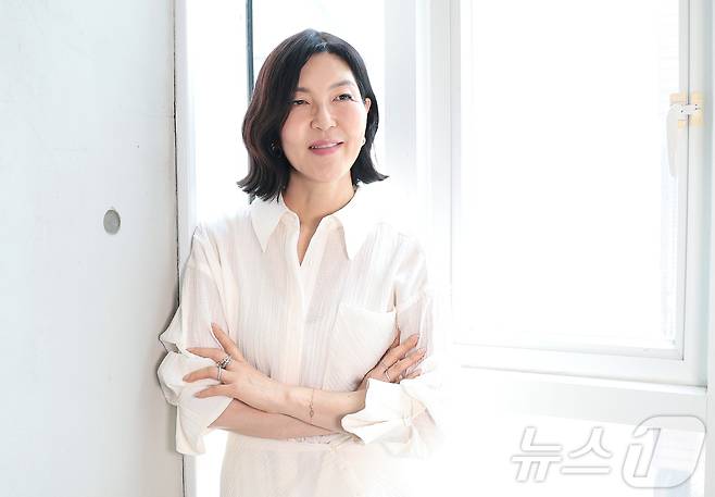 스타일리스트 한혜연이 뉴스1과의 인터뷰에서 포즈를 취하고 있다. ⓒ 뉴스1 권현진 기자