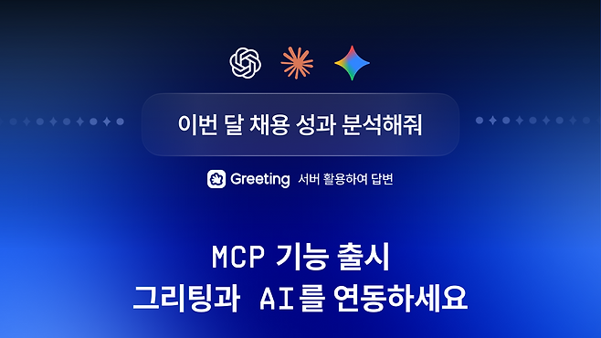 채용 관리 솔루션 ‘그리팅’을 운영하는 두들린이 30일 ‘MCP 연동 기능’을 선보였다고 밝혔다. 사진 제공=두들린