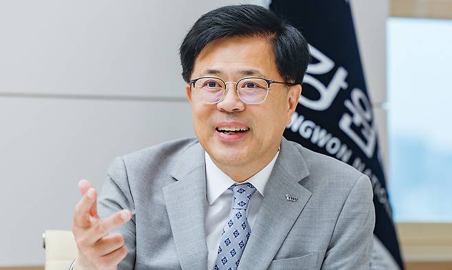 정재연 강원대학교 총장 /2026.06.18 춘천=최상수 기자