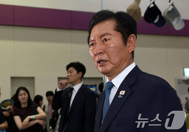 정청래 전 더불어민주당 대표. (공동취재) 2026.6.24 ⓒ 뉴스1 최지환 기자