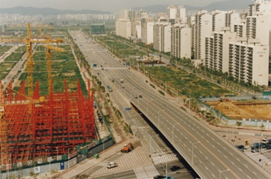 개발 중인 중동신도시 모습 사진=부천문화원