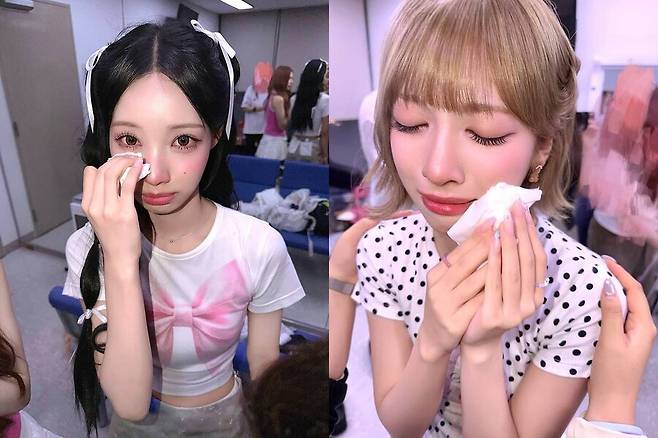 ▲ 리센느 원이(왼쪽)과 메이. 출처|리센느 공식 SNS