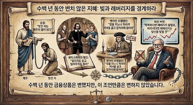 셰익스피의 햄릿에 나오는 대사 "빌리지도 말고 빌려주지도 말라". 제미나이 생성 이미지